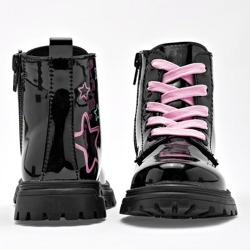 Yuyin Bot&iacute;n para ni&ntilde;a negro charol image number null