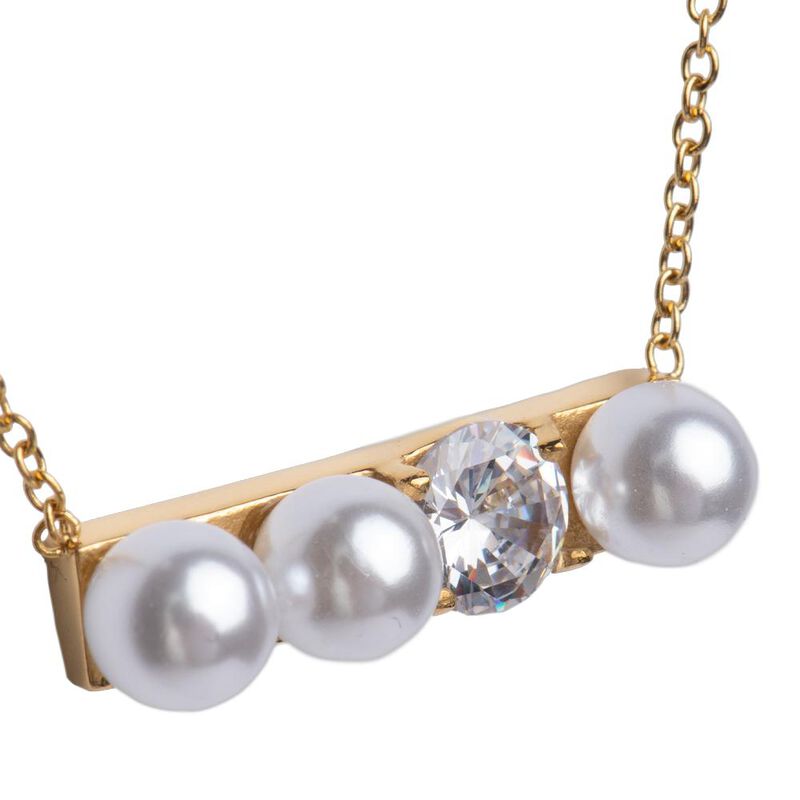 Collar Mujer Perlas Acero Inoxidable, Joyer&iacute;a F... image number null