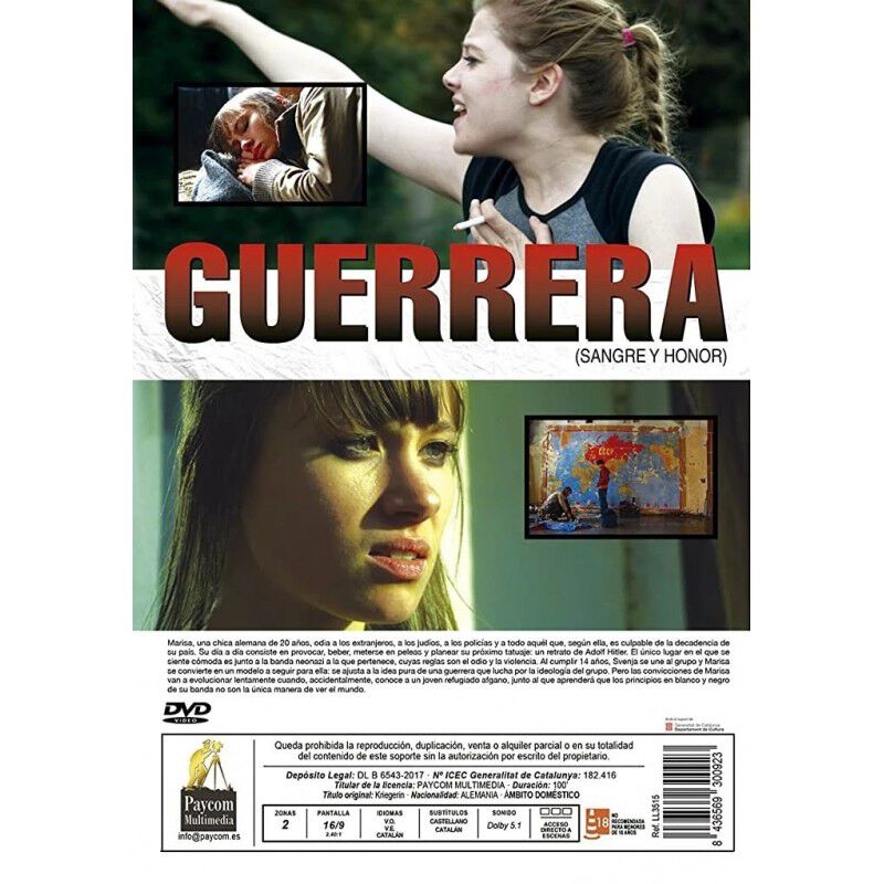 Guerrera (sangre Y Honor) [dvd] (2011) Kriegeri... image number null