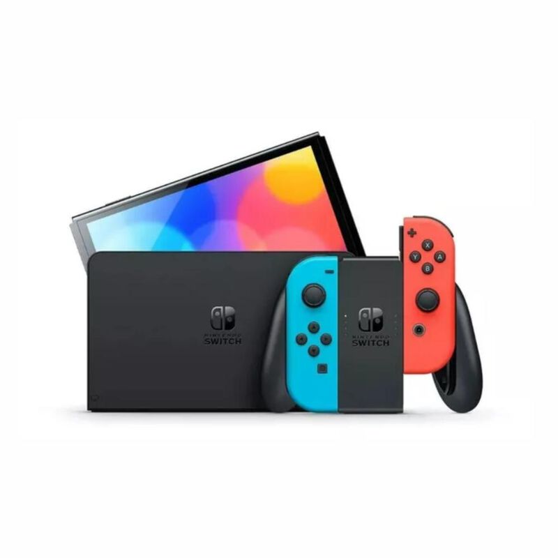 Consola Nintendo Switch Oled 64gb Neon M&aacute;s Kit ... image number null