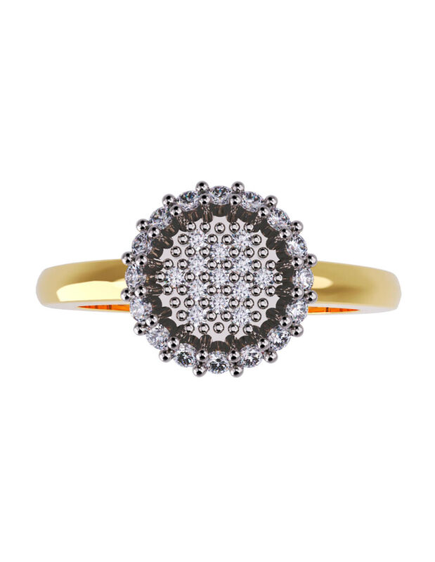 Anillo de Compromiso en Oro de 10K con Circonia... image number null