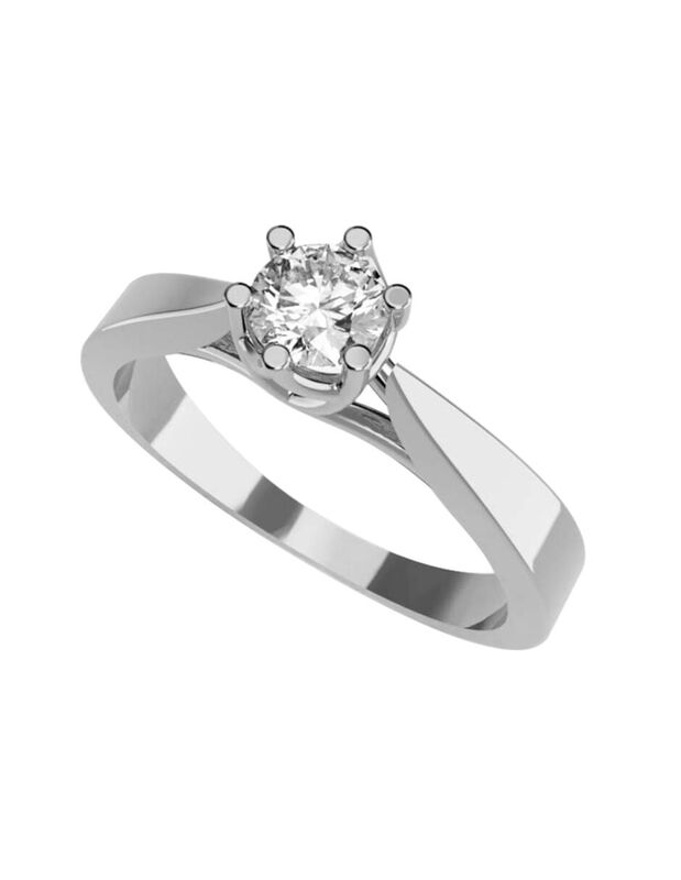 Anillo de Compromiso en Oro de 14K con Circonia... image number null