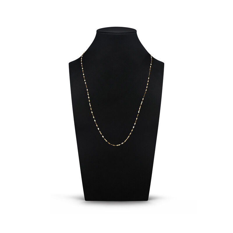 Cadena De Oro Amarillo 14k (mirror Twisted) (55... image number null