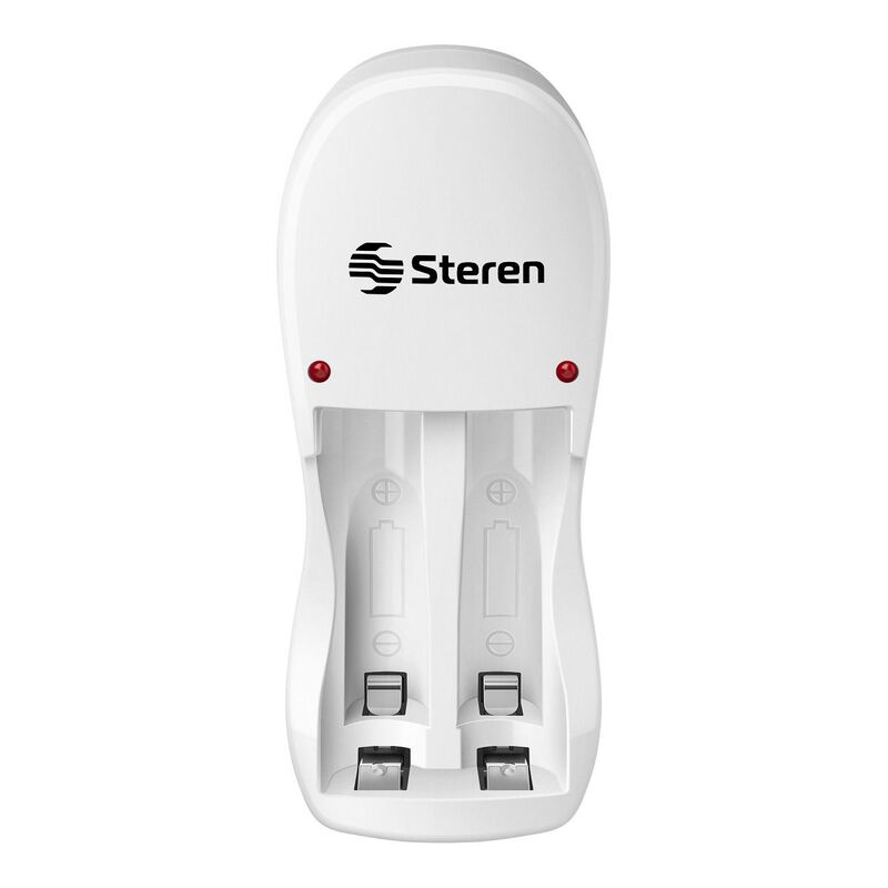 Mini cargador de pilas "AA y AAA". Incluye 2 pi... image number null