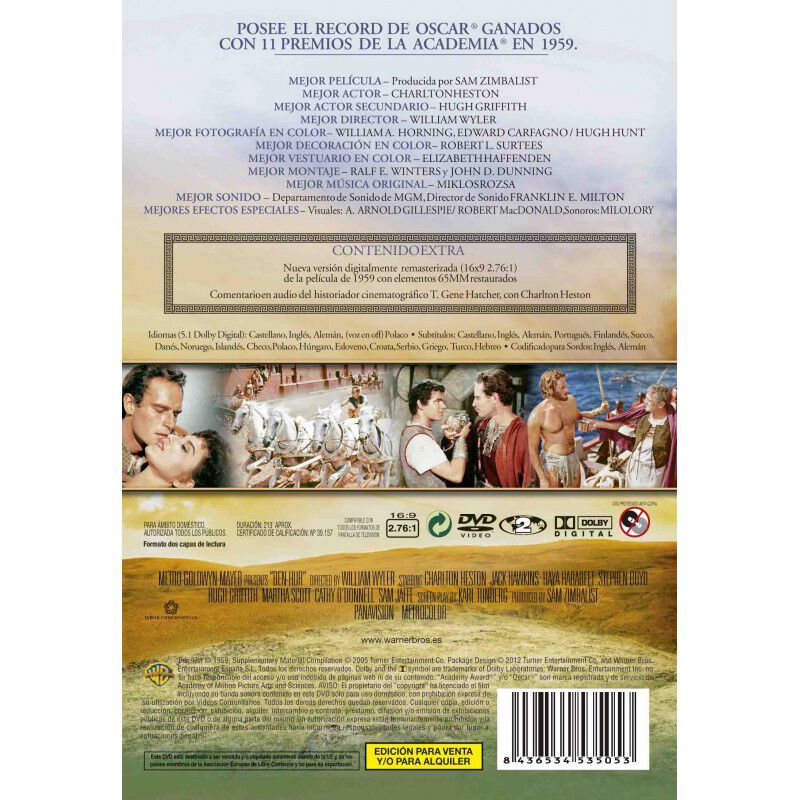 Ben-Hur (Edici&oacute;n 2 discos) [DVD] (1959) image number null