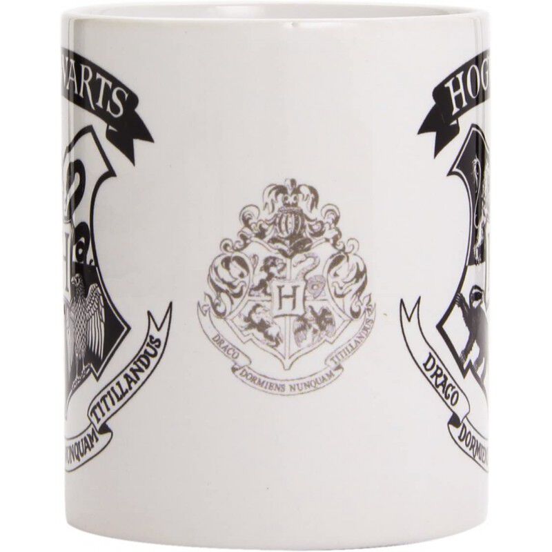Taza Hogwarts Escudo Negro Harry Potter Cer&aacute;mic... image number null