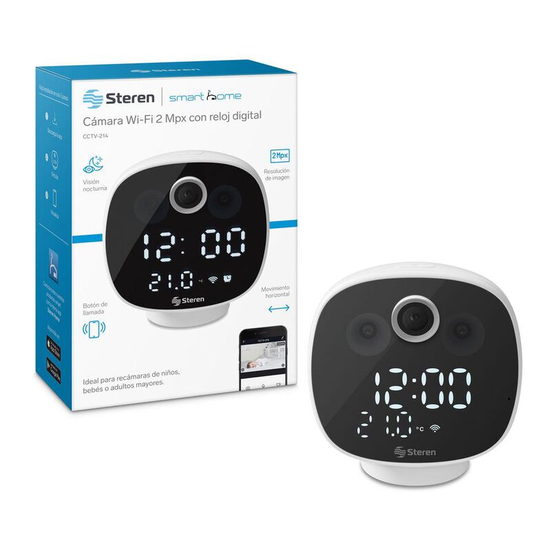 2 C&aacute;maras de seguridad Wi-Fi 2 Mpx robotizadas ... image number null