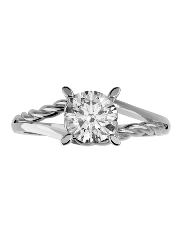 Anillo de Compromiso en Oro de 10K con Circonia... image number null