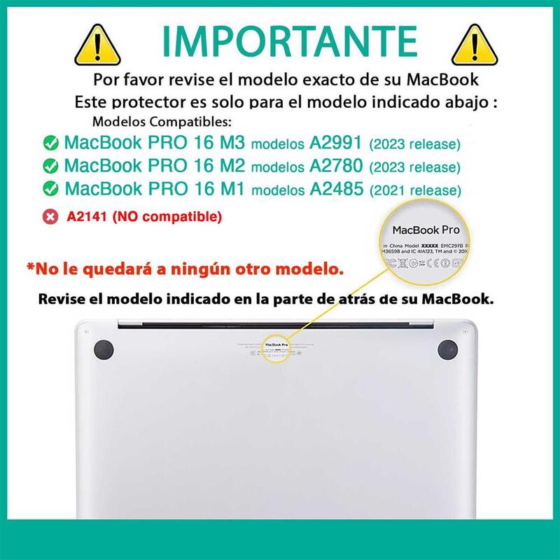 Funda TEKKU ST para MacBook PRO 16 Negra uso ru... image number null