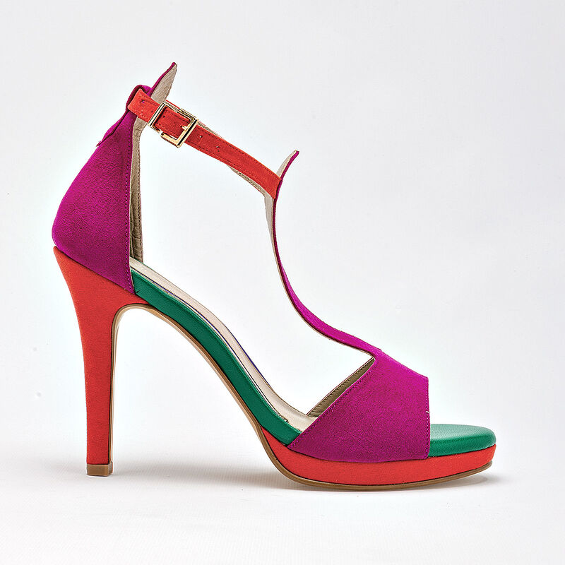 Moramora zapatilla abierta para mujer fucsia na... image number null