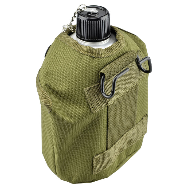 Cantimplora Aluminio 0.815lt Taza Funda Campism... image number null