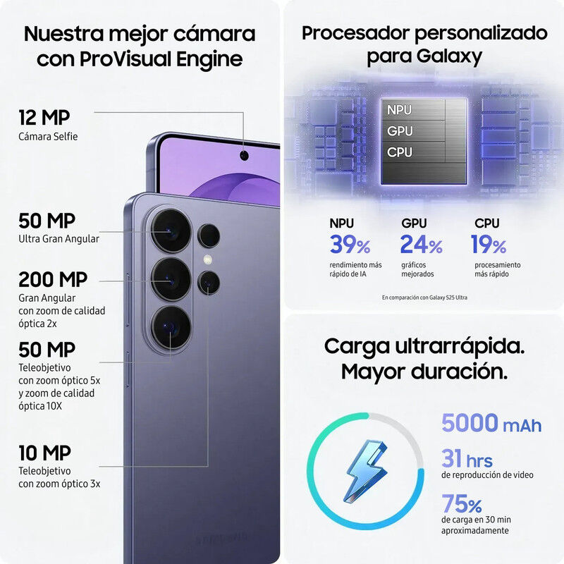 Samsung Galaxy S26 Ultra Oro Rosado 1tb 16gb So... image number null