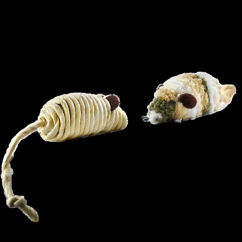 Naturance Ecoplay Juguete Rat&oacute;n Para Gato Con 2... image number null