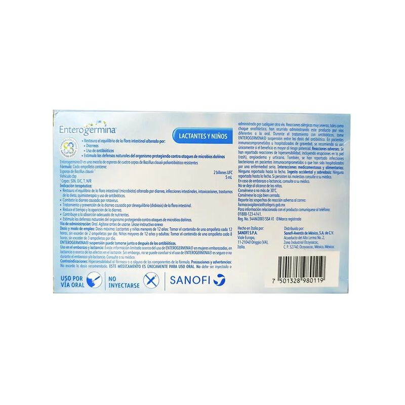 Enterogermina 2 Billones Ufc/5 Ml 20 Ampolleta image number null