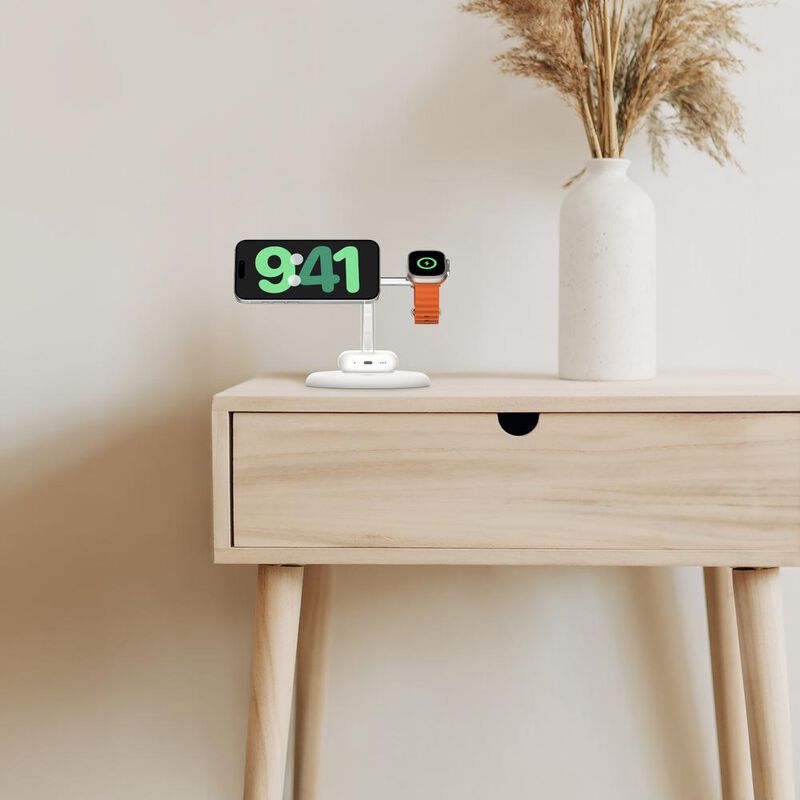 Estacion Magnetica 3 En 1 Qi2 De 15w Belkin Bla... image number null