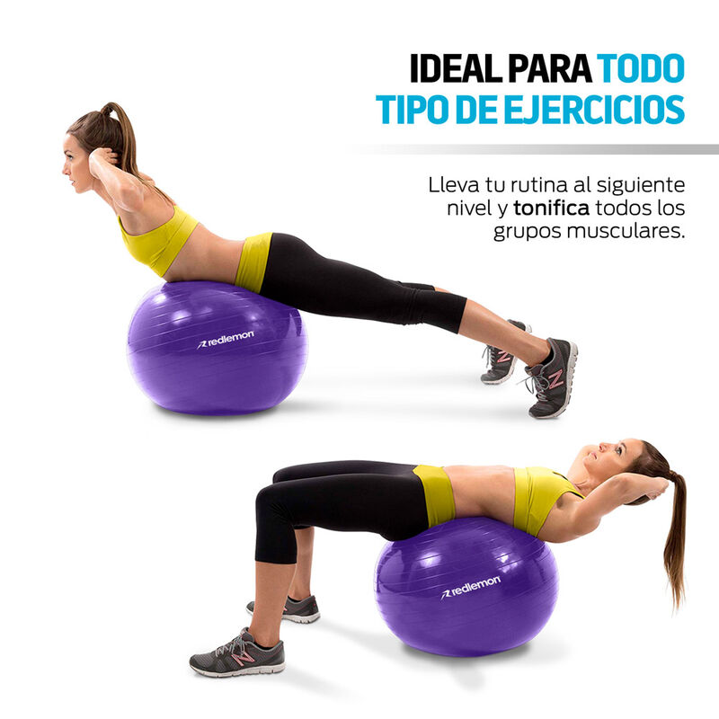 Pelota de Yoga P&uacute;rpura Redlemon, 79489 image number null