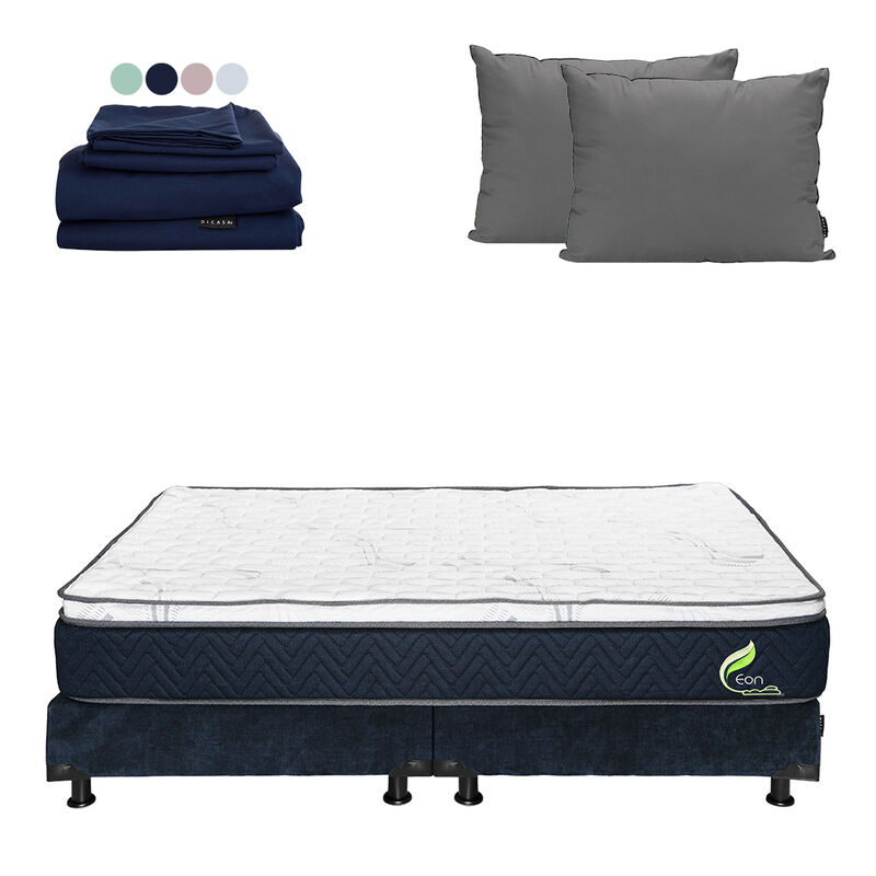 Colch&oacute;n King Size Eon + Box + Almohada 2pack + ... image number null