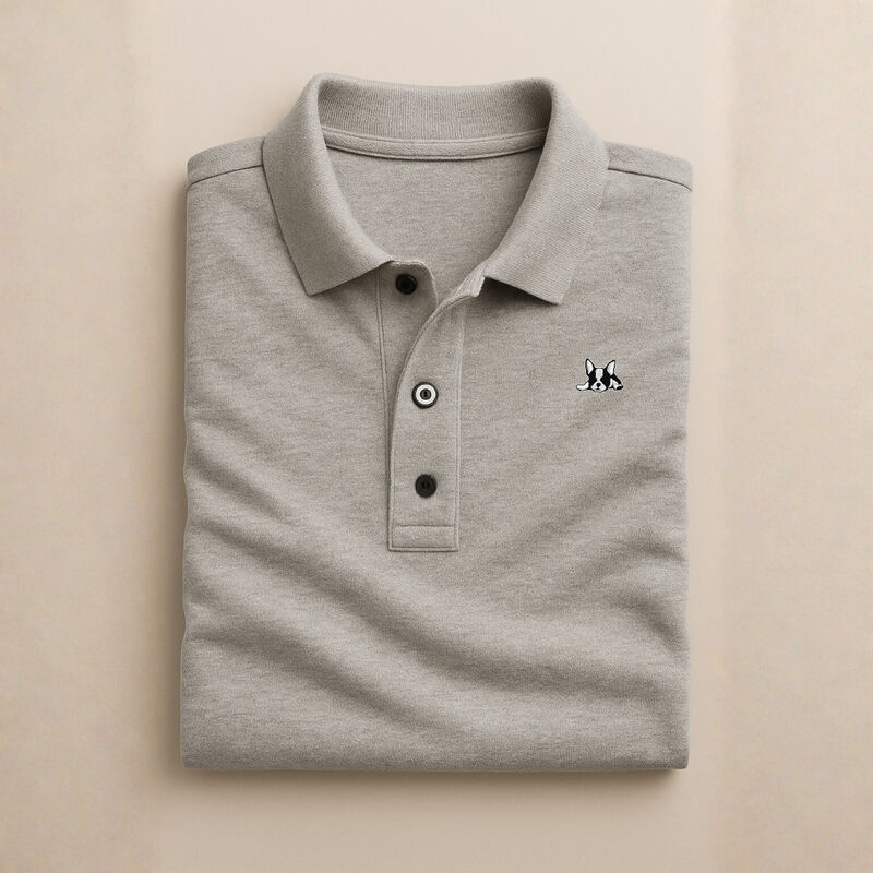Playera Polo de Algod&oacute;n Manga Corta Casual para... image number null