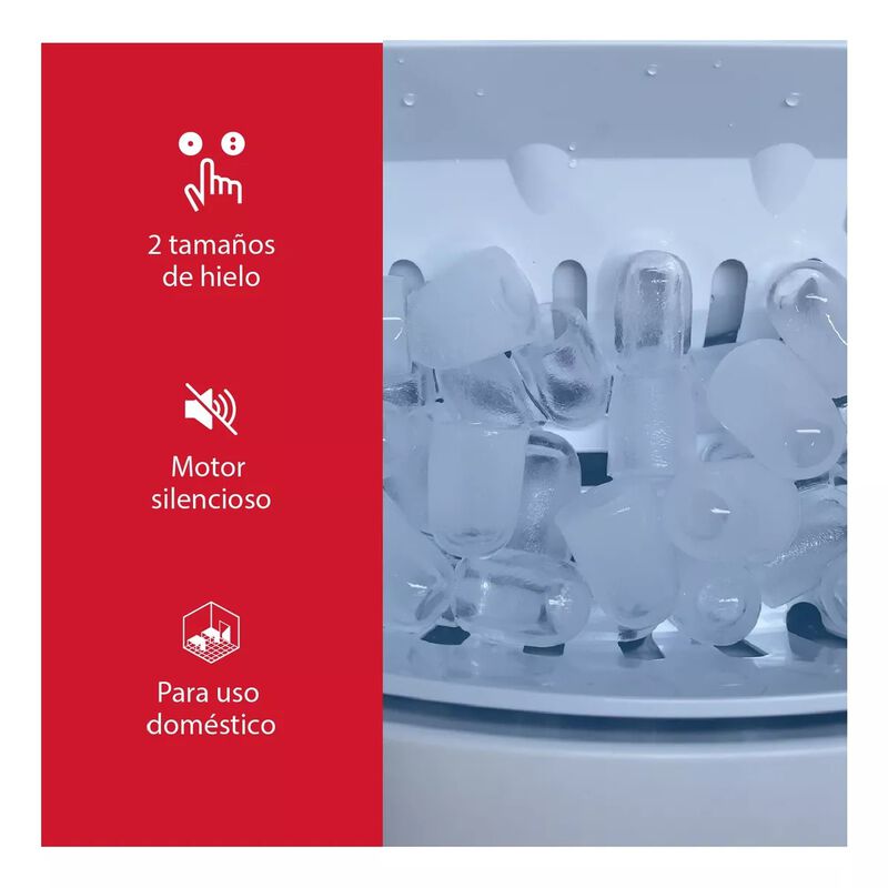 M&aacute;quina Para Hacer Hielo 2 Tama&ntilde;os Port&aacute;til El&eacute;... image number null