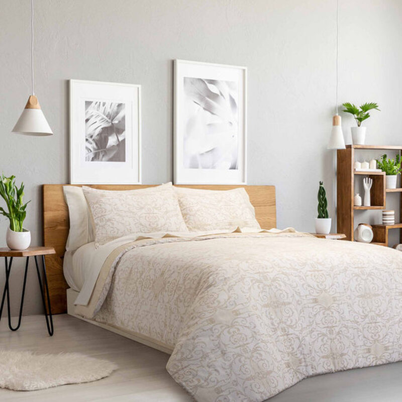 Edred&oacute;n Matrimonial / Queen Size Elian Beige image number null