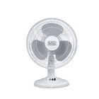 Black + Decker Ventilador De Escritorio 12&rdquo; Oscilante Y Compacto Bfdt12sw