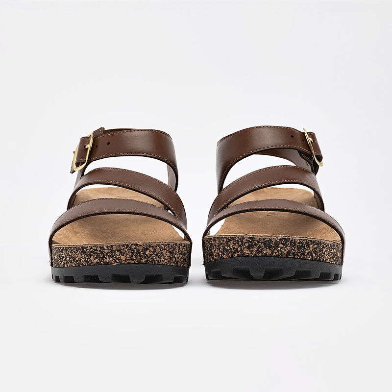 Via Moda sandalia cu&ntilde;a para mujer caf&eacute; cod 1408... image number null