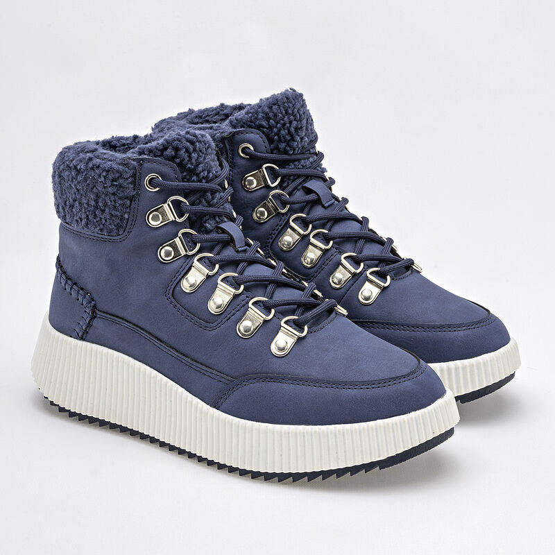 Been Class Bota con peluche para mujer azul, im... image number null