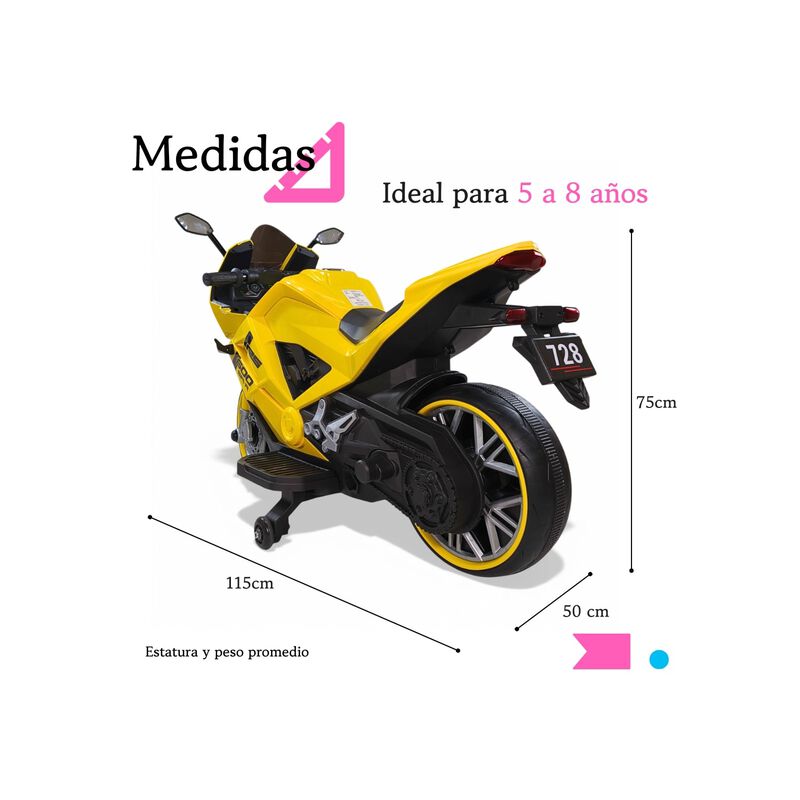 Motocicleta El&eacute;ctrica Montable Deportiva Ni&ntilde;o T... image number null