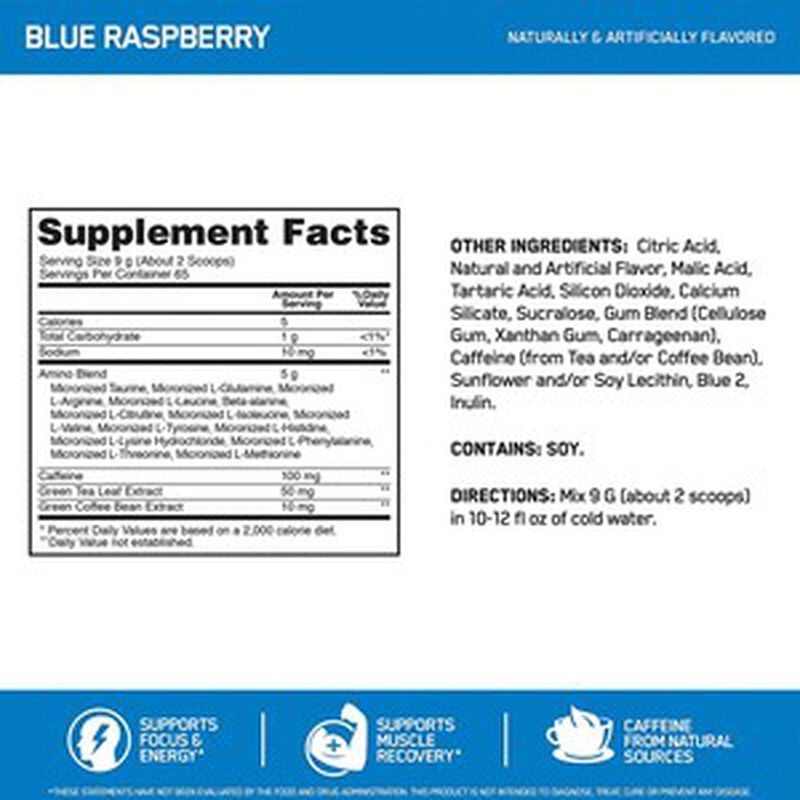 Amino Energy Optimum Nutrition Blue Raspberry image number null