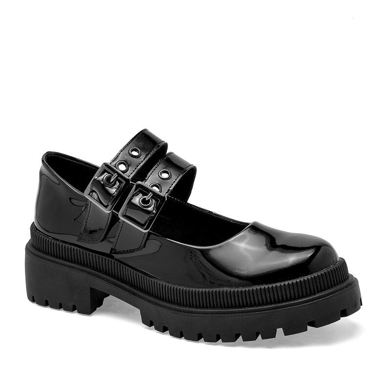 Ni&ntilde;as Fashion Zapatos para mujer negro charol image number null