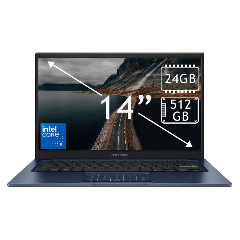 Laptop Asus Vivobook 14" Core I5 512gb 24gb Ram... image number null
