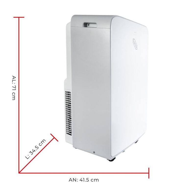 Aire Acondicionado Port&aacute;til 1 Ton, 12,000 Btu, ... image number null