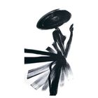 Cuadro Decorativo Impreso 40x60cm Dama Negra