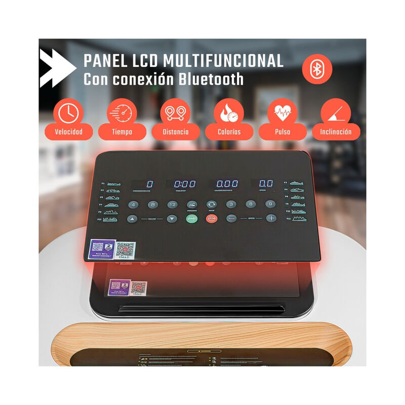 Caminadora Plegable Electrica 3.65hp Bluetooth ... image number null