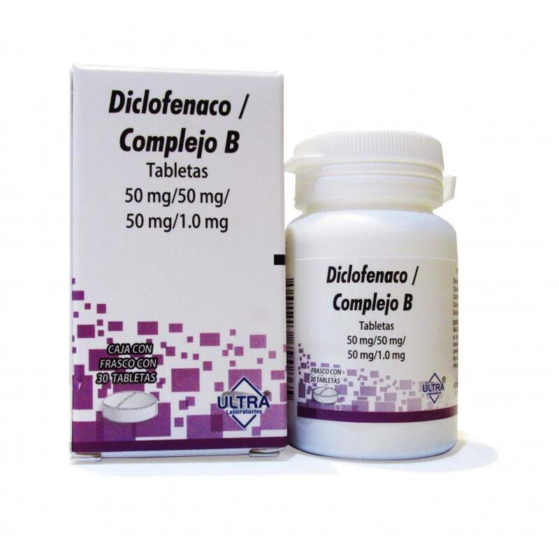 Diclofenaco / Complejo B 50 Mg / 1.0 Mg Caja Co... image number null
