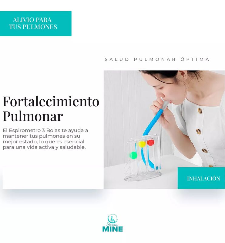 Espirometro 3 Bolas Ejercitador Pulmonar | IP00... image number null