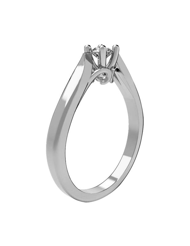 Anillo de Compromiso de 14K con Diamante de Lab... image number null