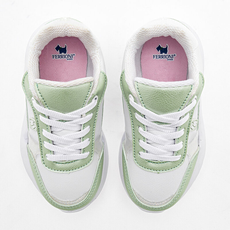 Ferrioni Tenis urbano para ni&ntilde;a blanco verde image number null