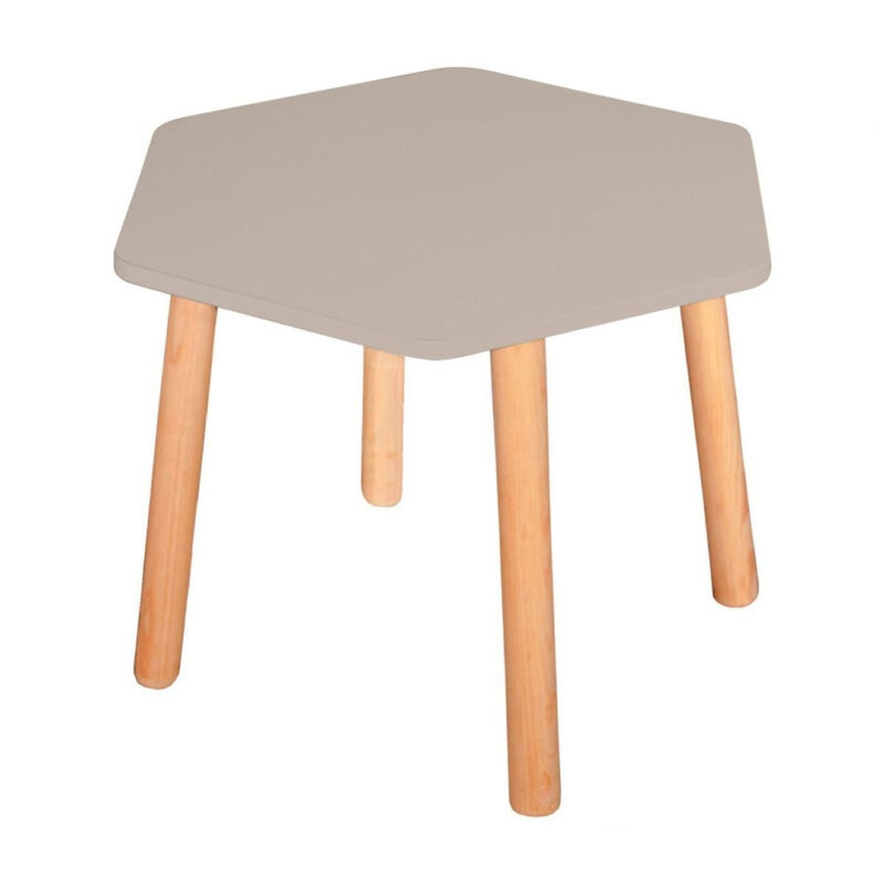 Mesa Moderna de Madera para Ni&ntilde;os-Gris Oscuro image number null