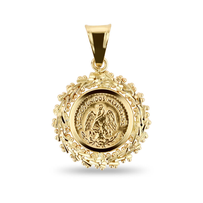 Dije De Oro Amarillo Mini Moneda 14k image number null