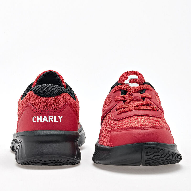 Charly Tenis urbano para ni&ntilde;o rojo, agujeta ela... image number null