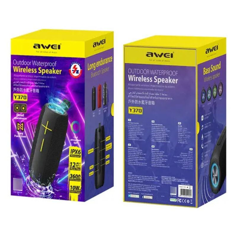 Awei Y370 Bocina Para Exterior (negro) image number null