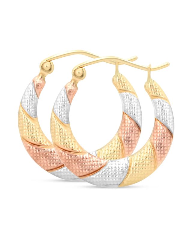 Arracadas De Oro Florentino 14k (18.3 Mm) image number null