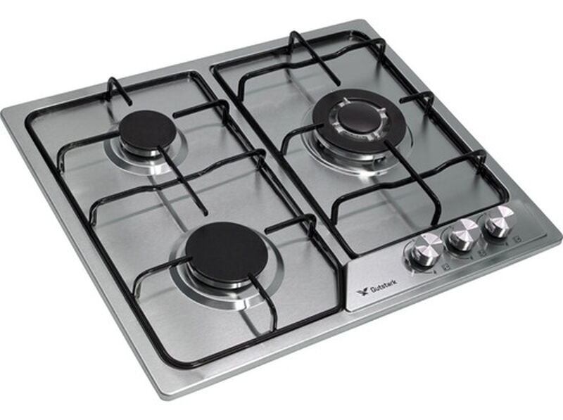 Parrilla 3 Quemadores Acero Inoxidable Templado image number null