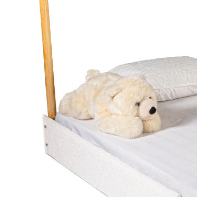 Cama Casa Tapizada Individual Estilo Moderno pa... image number null