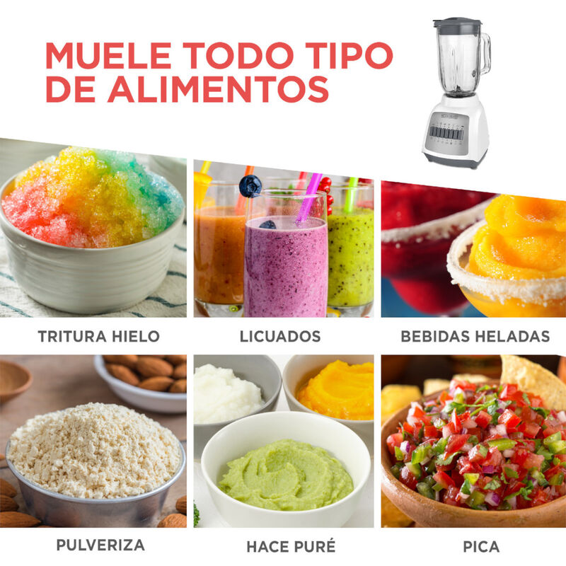 Licuadora Black+Decker BLBD210GW 12 Velocidaes ... image number null