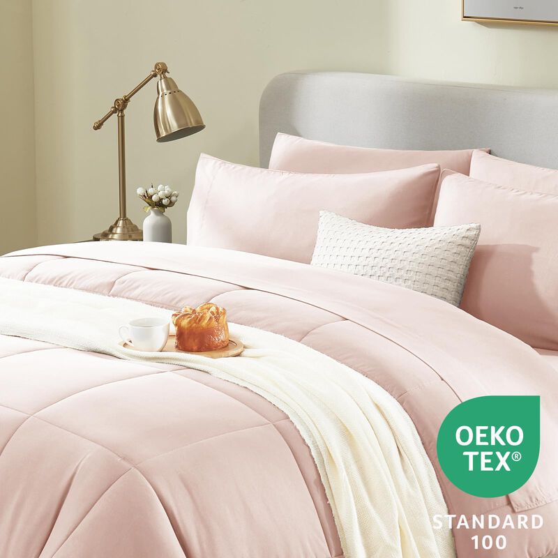Juego De Edred&oacute;n Cozylux Pink Queen Size, Cama ... image number null