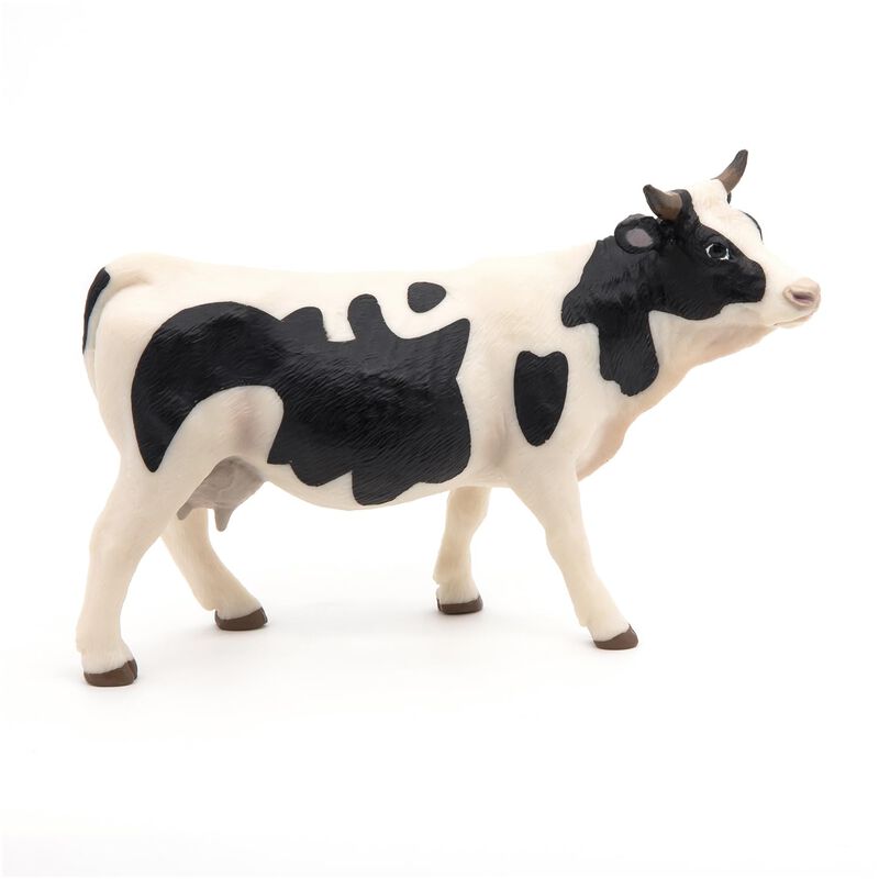 Figura Papo Farmyard Friends, Vaca Blanca Y Neg... image number null