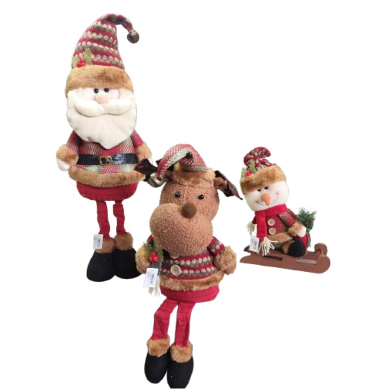 Kit Adornos Navide&ntilde;os Mu&ntilde;eco De Nieve, Santa Y ... image number null