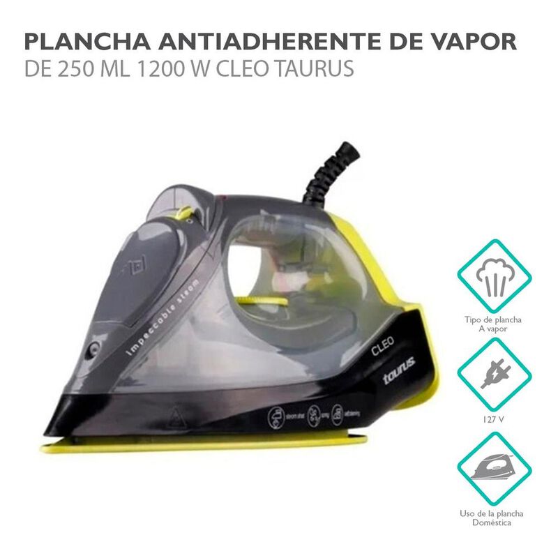 Plancha Antiadherente De Vapor De 250ml 1200w C... image number null